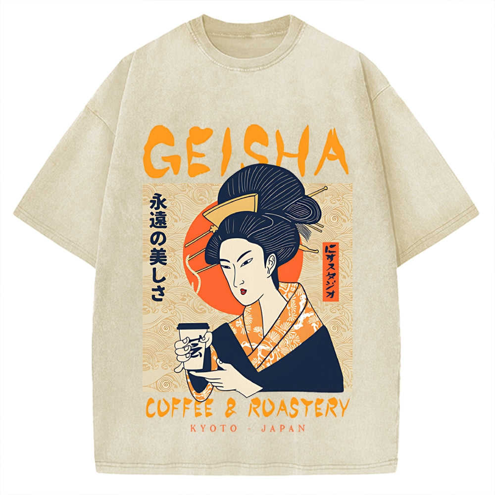 Geisha Coffee & Roastery Vintage Washed T-shirt