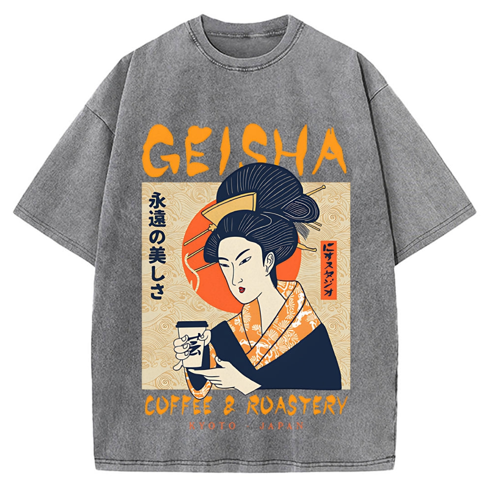 Geisha Coffee & Roastery Vintage Washed T-shirt