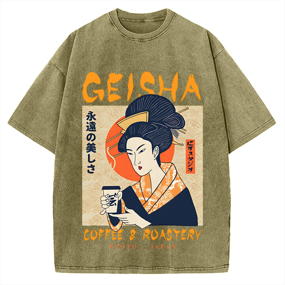 Geisha Coffee & Roastery Vintage Washed T-shirt