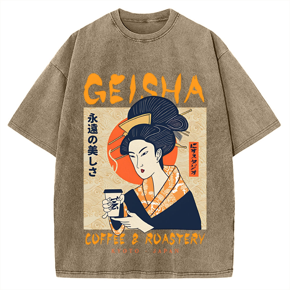 Geisha Coffee & Roastery Vintage Washed T-shirt