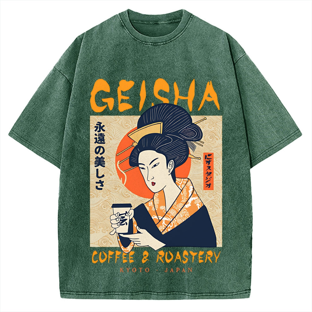 Geisha Coffee & Roastery Vintage Washed T-shirt