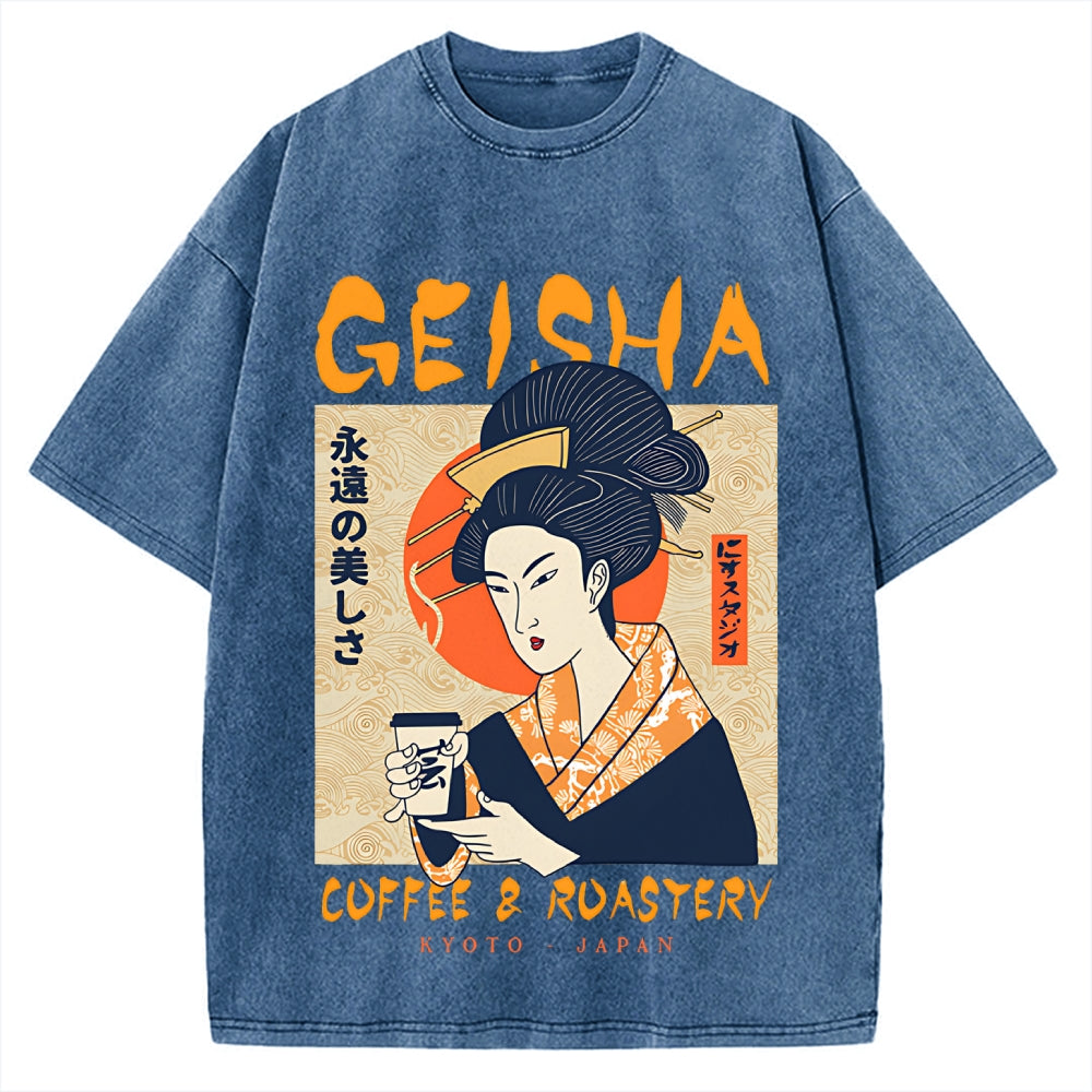 Geisha Coffee & Roastery Vintage Washed T-shirt
