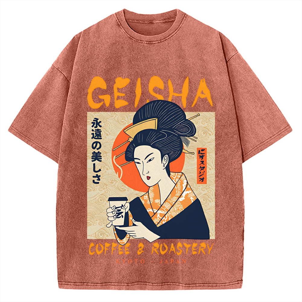 Geisha Coffee & Roastery Vintage Washed T-shirt