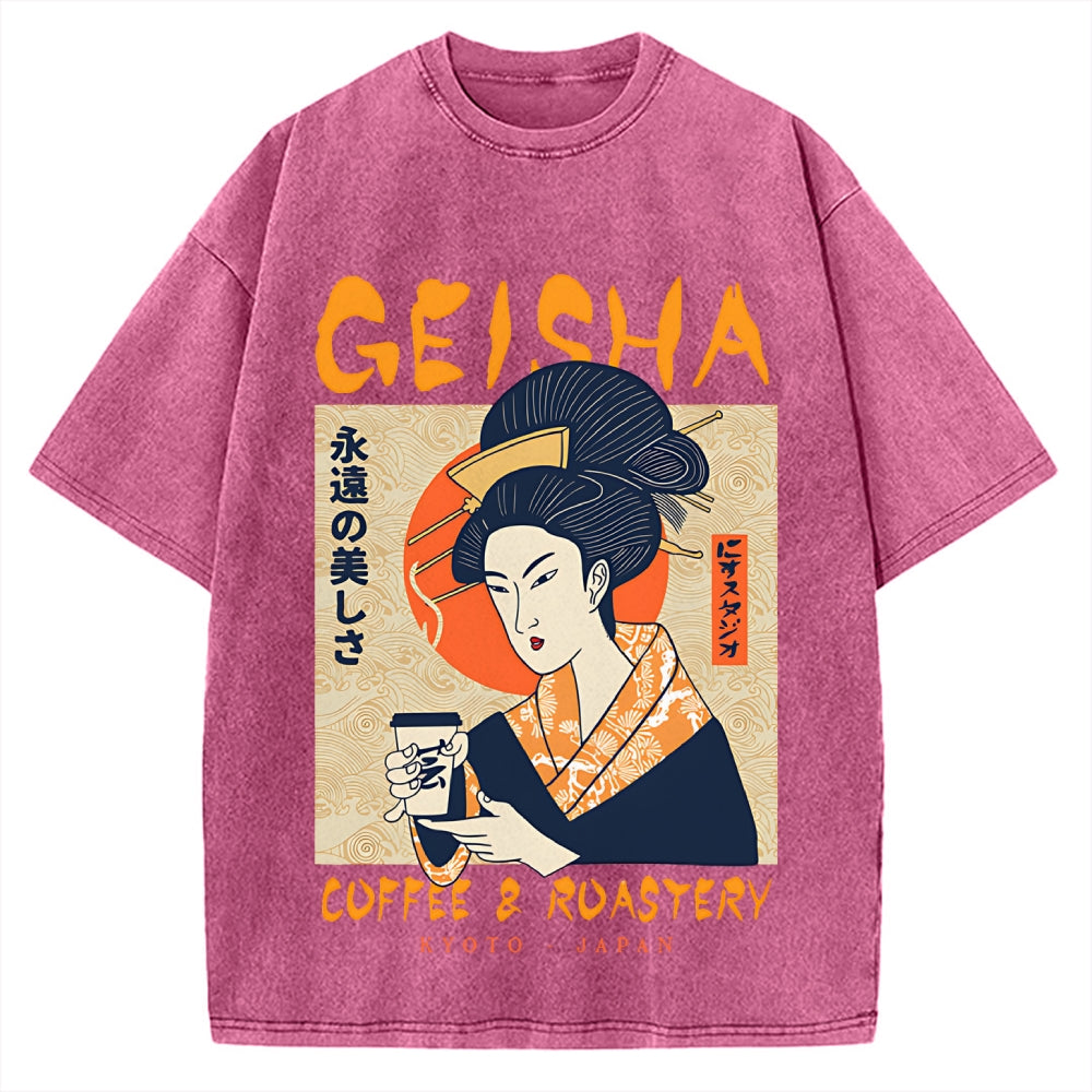 Geisha Coffee & Roastery Vintage Washed T-shirt