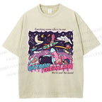 Unisex Distant Dreamland Printed Washed Tee