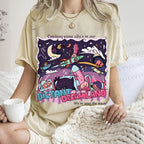 Unisex Distant Dreamland Printed Washed Tee