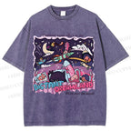 Unisex Distant Dreamland Printed Washed Tee
