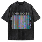 VHS Noise Music Vintage Washed T-shirt