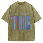 VHS Noise Music Vintage Washed T-shirt