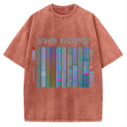 VHS Noise Music Vintage Washed T-shirt
