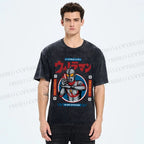 Unisex Ultraman Printed Washed Tee