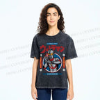 Unisex Ultraman Printed Washed Tee