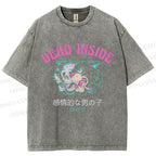 Unisex Tiger Printed Washed Tee