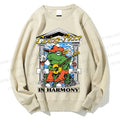 Unisex Music Frog Printed Sweatshirt