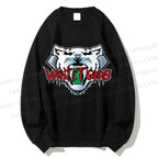 Unisex White Tiger Printed Sweatshirt