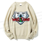 Unisex White Tiger Printed Sweatshirt