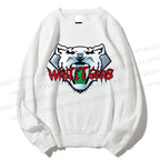 Unisex White Tiger Printed Sweatshirt