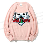Unisex White Tiger Printed Sweatshirt