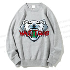 Unisex White Tiger Printed Sweatshirt