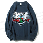 Unisex White Tiger Printed Sweatshirt