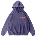 Bubble Bath Octopus Vintage Washed Cotton Back Art Hoodie