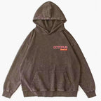 Bubble Bath Octopus Vintage Washed Cotton Back Art Hoodie