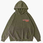 Bubble Bath Octopus Vintage Washed Cotton Back Art Hoodie