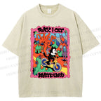 Unisex Felix The Cat Printed Washed Tee