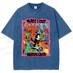Unisex Felix The Cat Printed Washed Tee