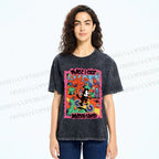 Unisex Felix The Cat Printed Washed Tee