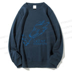 Unisex I will not elaborate Smoking Wolf Printed Sweatshirt
