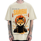 Samurai Dog Vintage Washed T-shirt