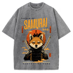 Samurai Dog Vintage Washed T-shirt