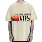 Japanese VHS Video Cassette Vintage Washed T-shirt
