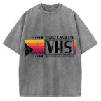 Japanese VHS Video Cassette Vintage Washed T-shirt