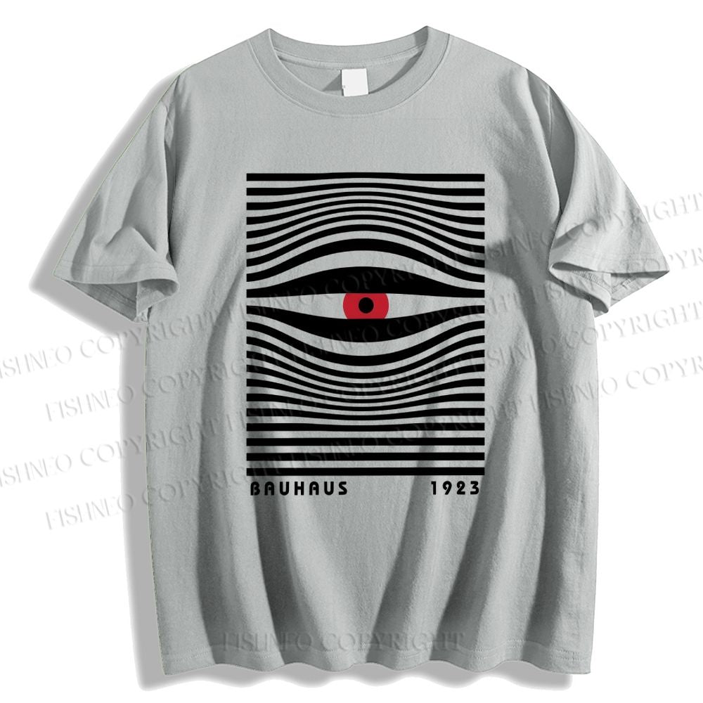 Unisex Art Geometric Eyes Printed Classic Cotton T-shirt