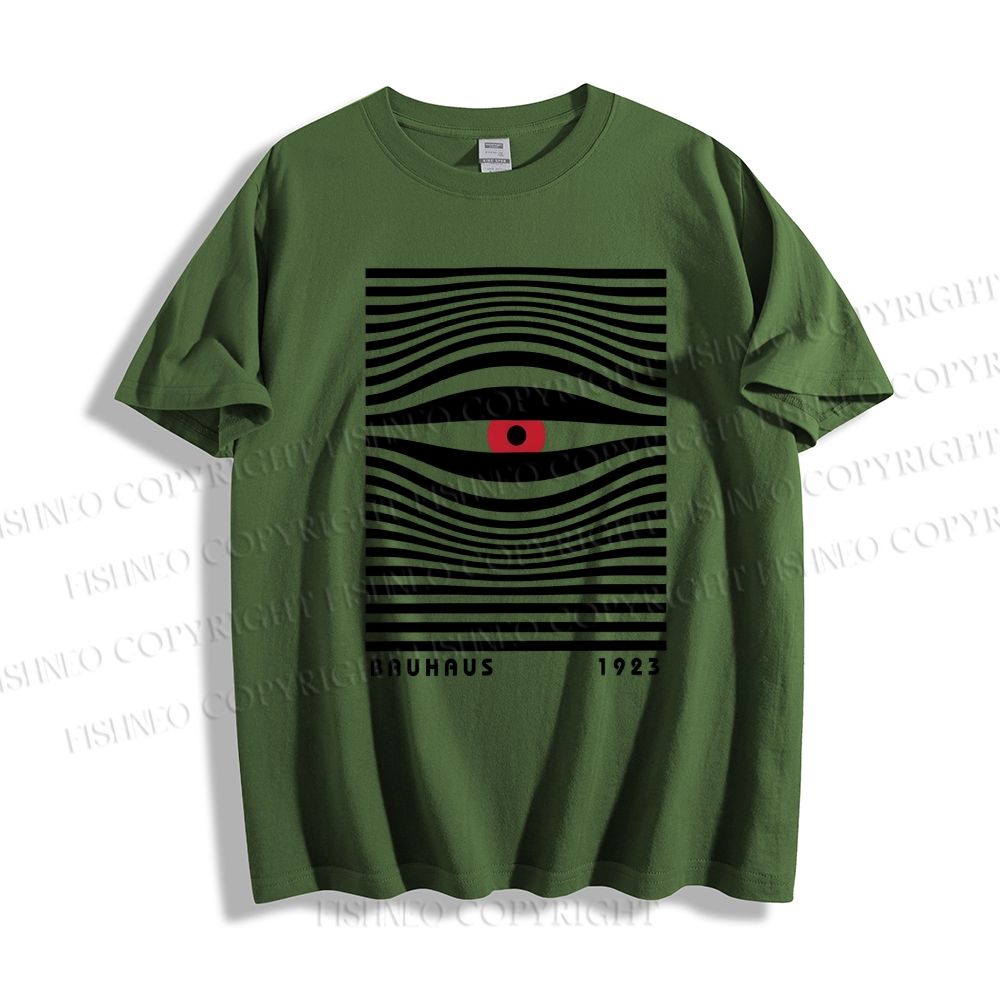 Unisex Art Geometric Eyes Printed Classic Cotton T-shirt