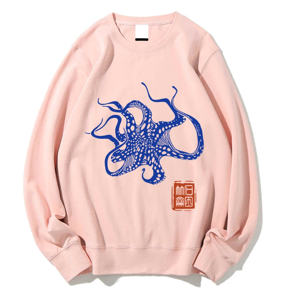 Octopus Lacking Serotonin Cotton Sweatshirt
