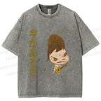 Unisex Yoshitomo Nara Printed Washed Tee