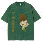 Unisex Yoshitomo Nara Printed Washed Tee