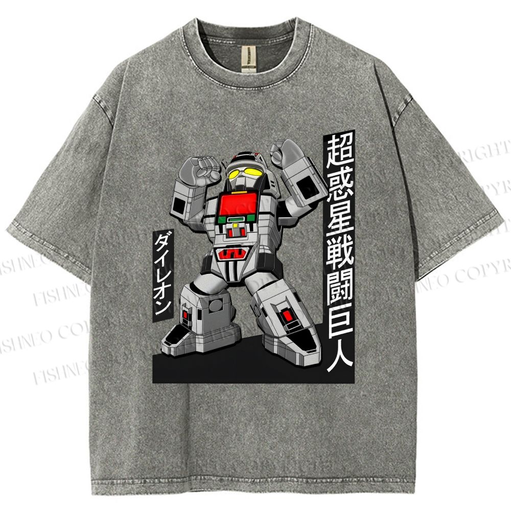 Unisex Dynamic Superman Printed Washed Tee