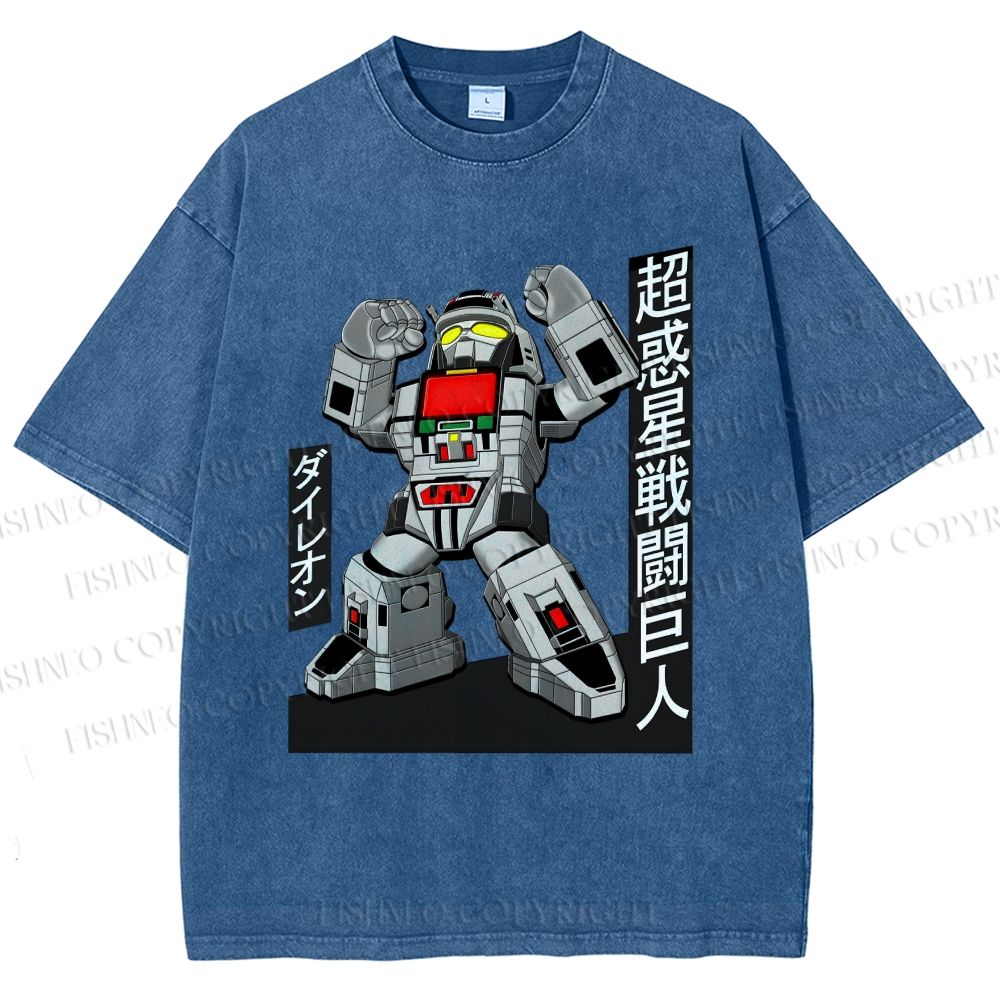 Unisex Dynamic Superman Printed Washed Tee