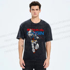 Unisex Dynamic Superman Printed Washed Tee