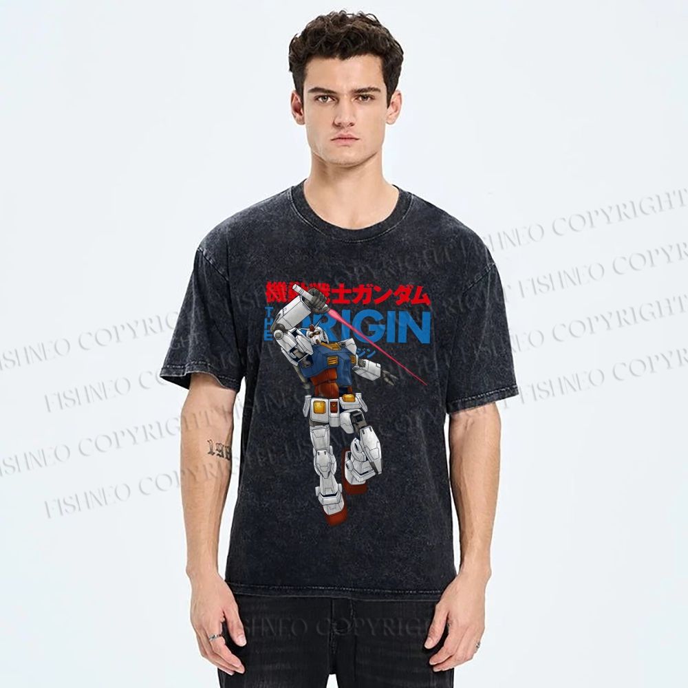 Unisex Dynamic Superman Printed Washed Tee