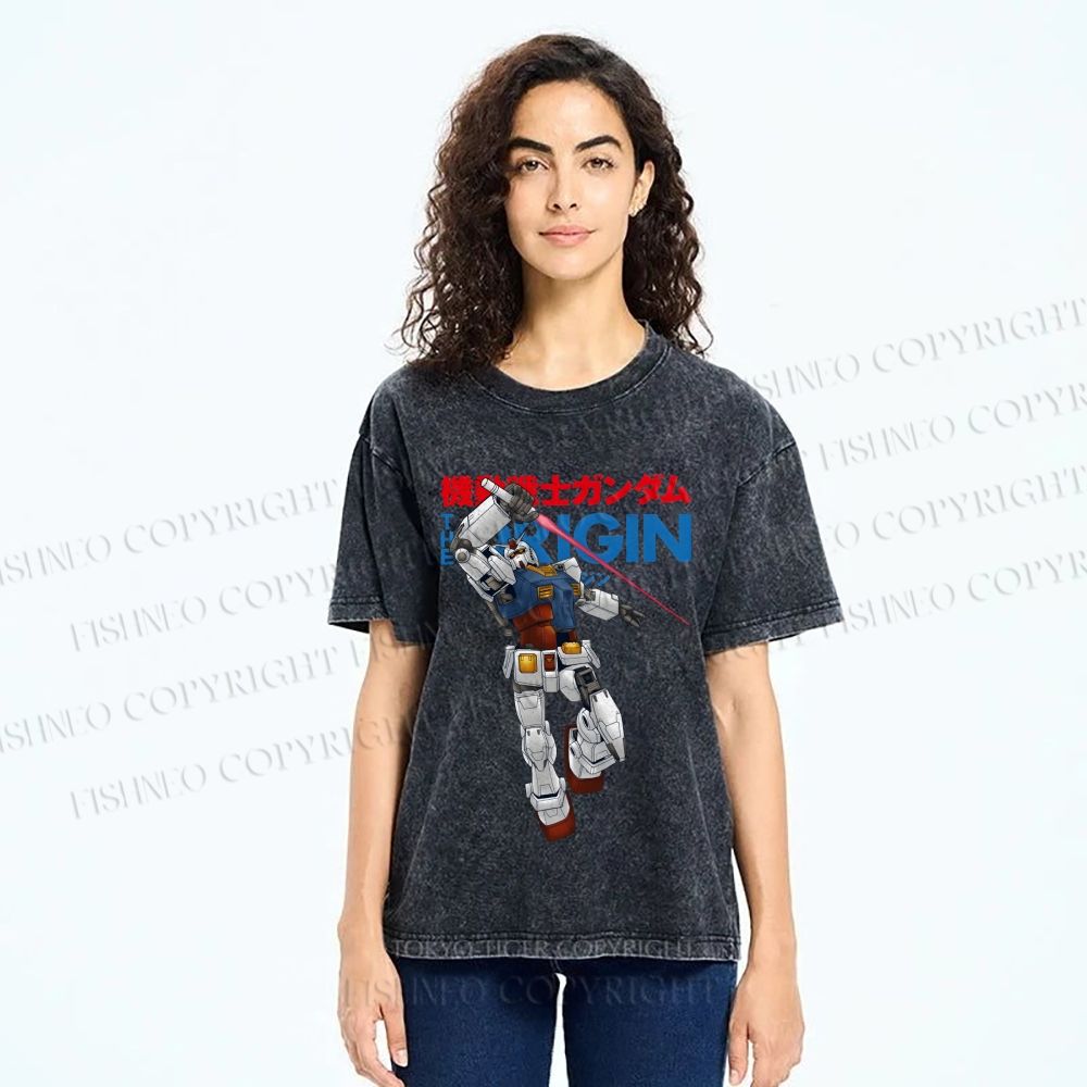 Unisex Dynamic Superman Printed Washed Tee