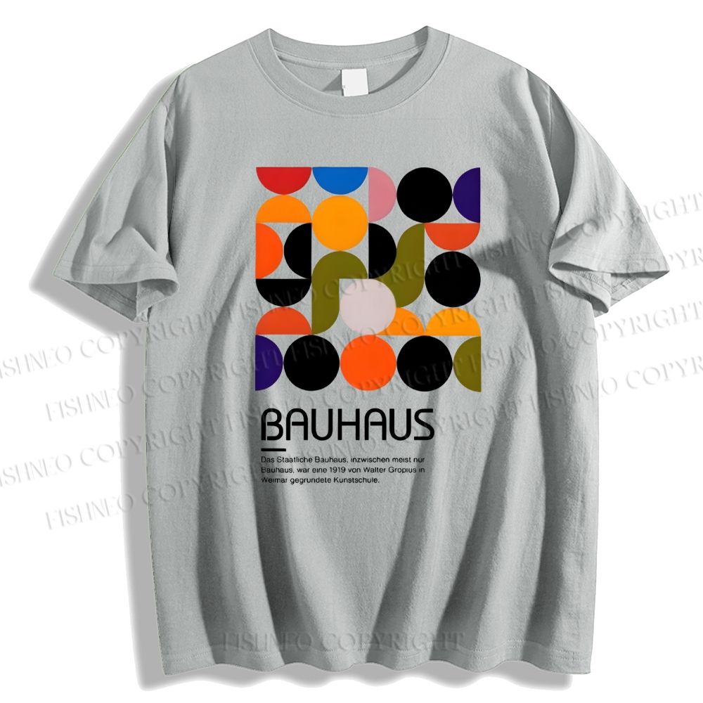 Unisex Classic Cotton Vintage Bauhaus Design T-shirt