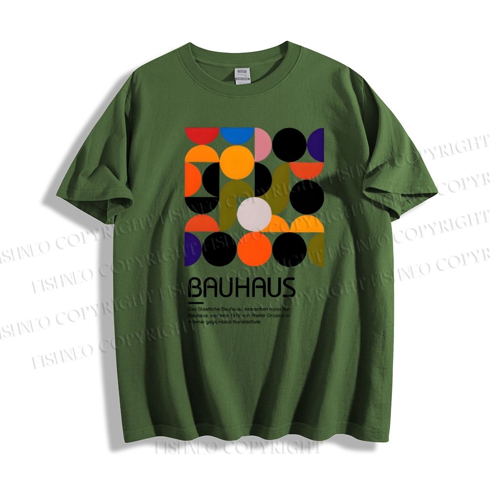 Unisex Classic Cotton Vintage Bauhaus Design T-shirt