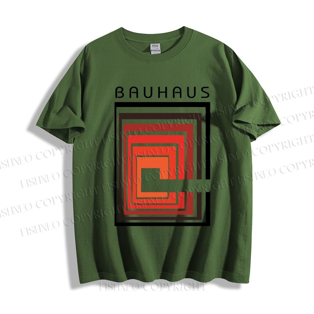 Unisex Classic Cotton Vintage Bauhaus Design  T-shirt
