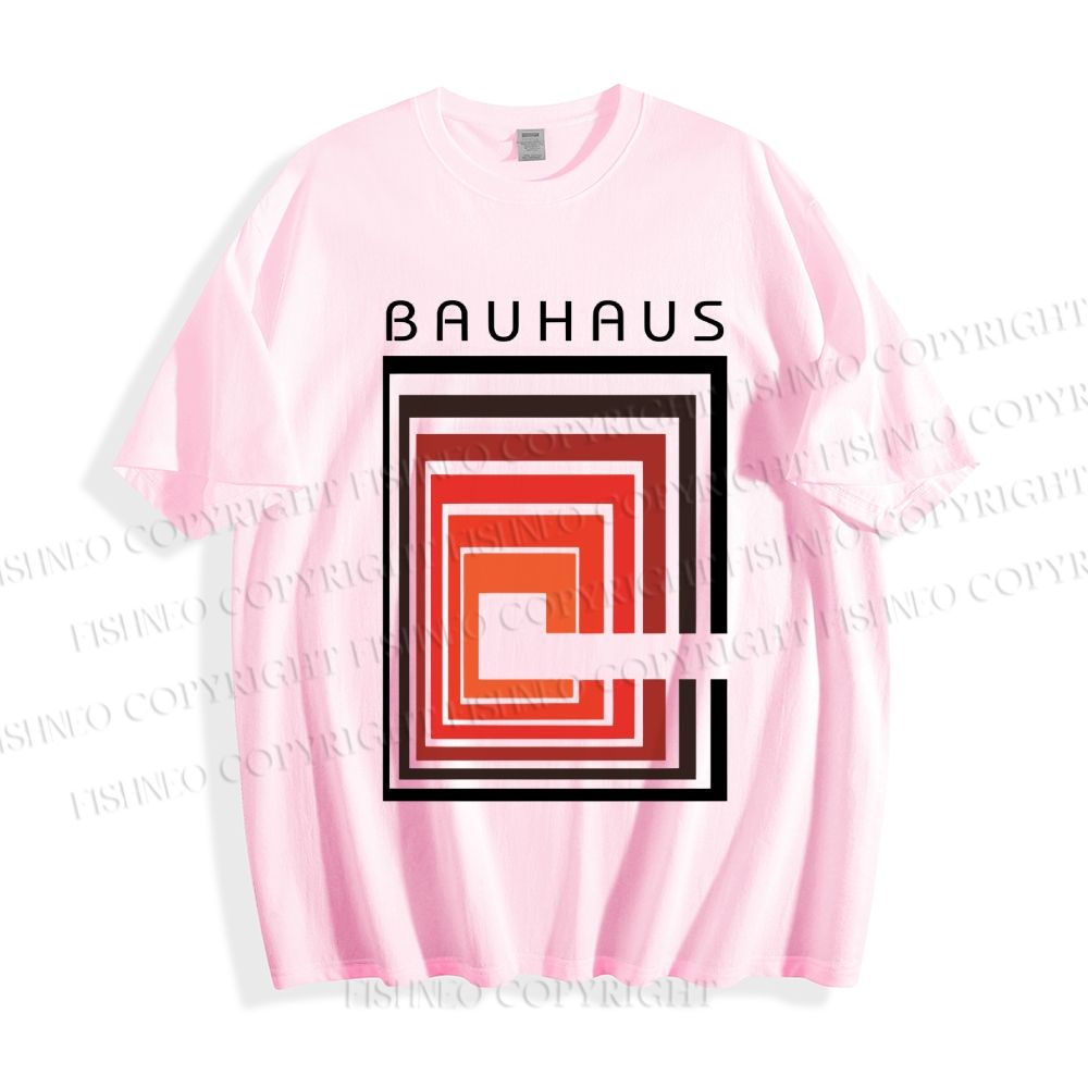 Unisex Classic Cotton Vintage Bauhaus Design  T-shirt