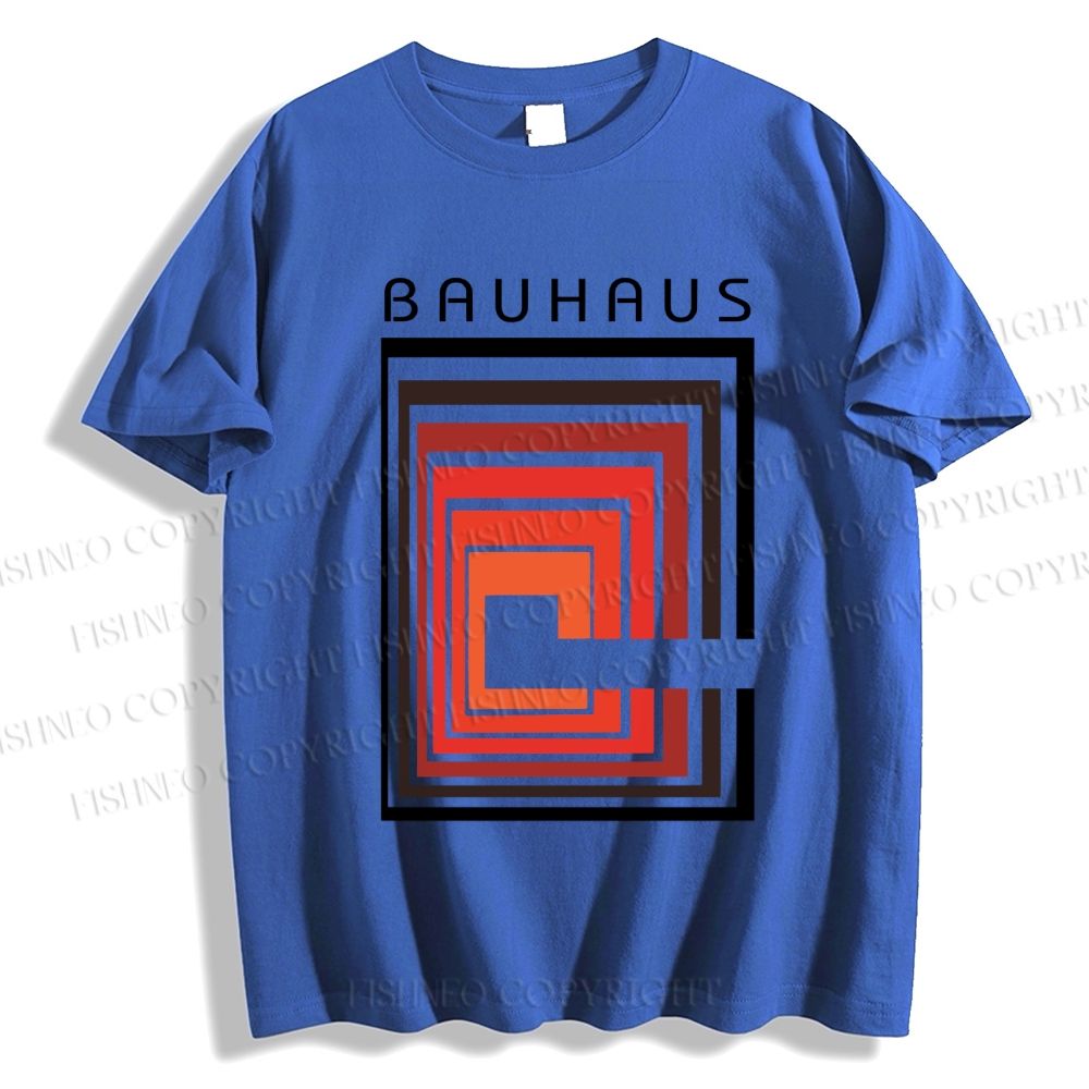 Unisex Classic Cotton Vintage Bauhaus Design  T-shirt